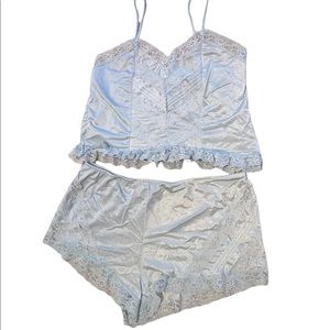 Vintage Rikki New York baby blue night set